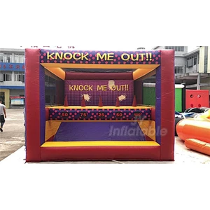 Knock It Off/ Knock Me Out Down Inflatable Archery Hoverball Tag Game For Sale