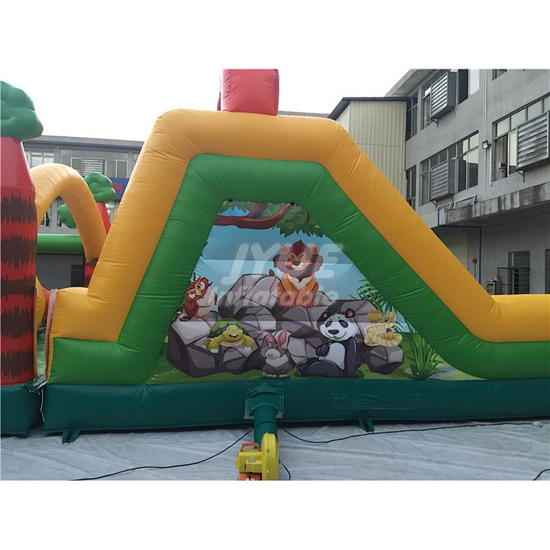 Cool Amazing Simple Indoor Kids Playground Inflatable Obstacle Course Jump House