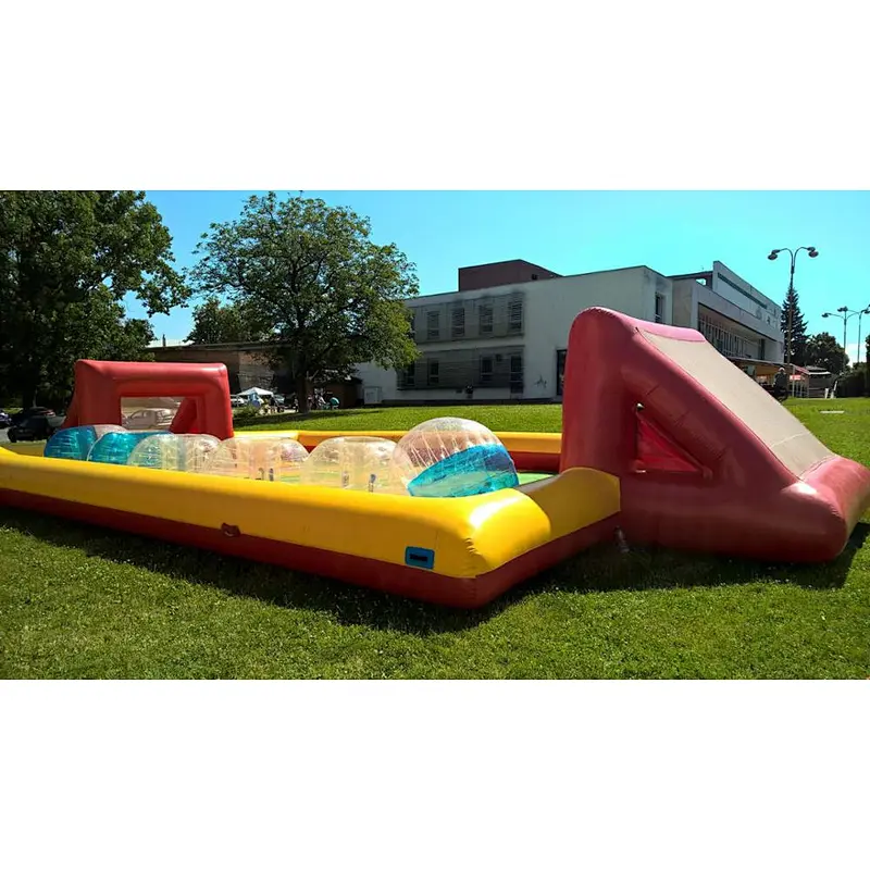 Customized Outdoor Portable Slippery Inflatable Soap Football Soccer Filed Court Arena