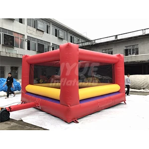 Interactive Sport Game Kids Inflatable Boxing Ring With Wrestling Mat