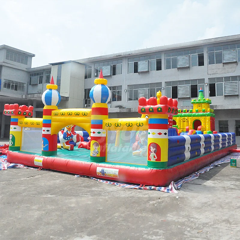 Portable PVC Tarpaulin Play Area Bounce House Indoor Inflatable Playground For Sale