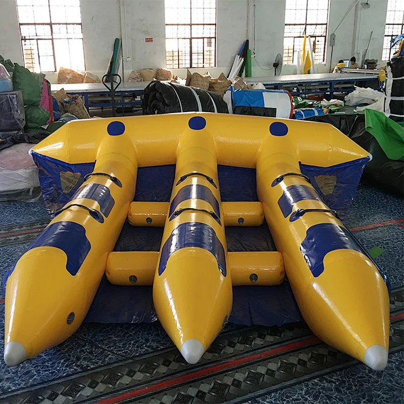 PVC Tarpaulin Inflatable Flying Fish Toys For Jet Ski Water Game Sport Toys