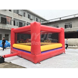 Interactive Sport Game Kids Inflatable Boxing Ring With Wrestling Mat