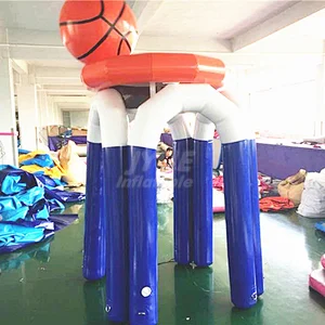 Custom Commercial Inflatable Basketball Shooter Game Basketball Hoop For Water Play