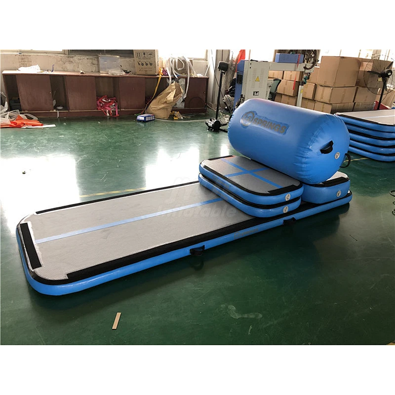 Thick Density Drop Stitch 2700gsm Bouncing Air Beam Roller Inflatable Air Track Set 3m With Free Electric Pump For Training