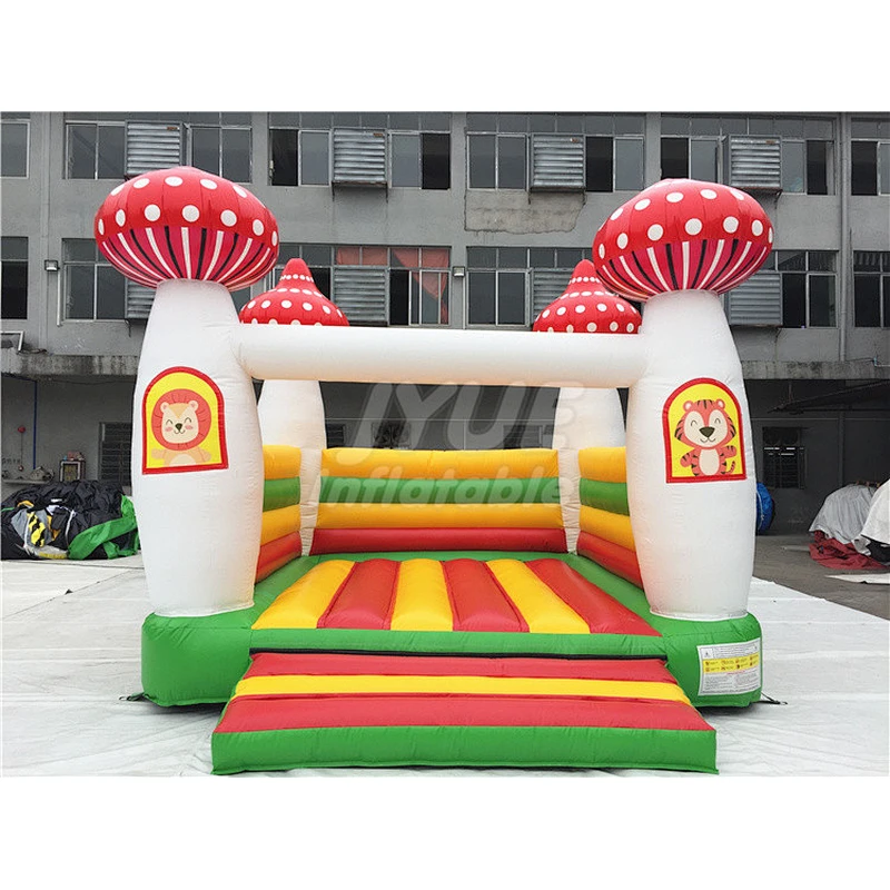 Commercial Funny Moonwalk Bouncy Castle Inflatable Mushroom Bounce House For Kids