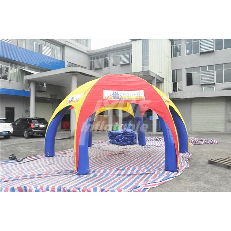 Commercial Promote Use Outdoor Blue or Custom Inflatable Event Spider Tent For Advertising