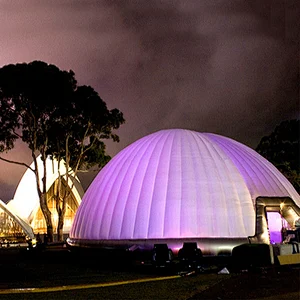Custom Logo PVC Tarpaulin Lighting Air Dome LED Inflatable Dome Tent For Party