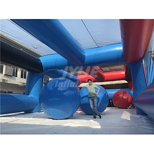 Outdoor Inflatable Games Customized Portable Inflatable Obstacle Course For Adults