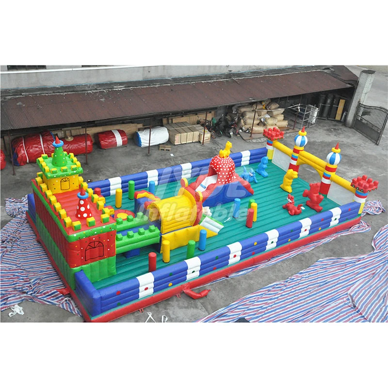 Portable PVC Tarpaulin Play Area Bounce House Indoor Inflatable Playground For Sale