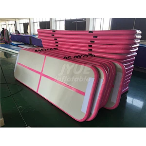 Blue Cheap Price Wholesale Air Track Factory 3m Mattress Gym Tumble Jumping Mat Gymnastics Inflatable Air Track for Sale