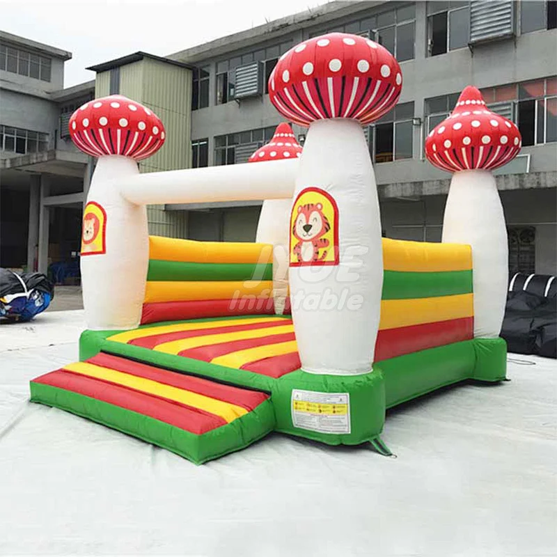 Commercial Funny Moonwalk Bouncy Castle Inflatable Mushroom Bounce House For Kids