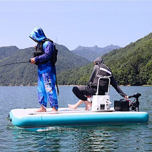 Ready To Ship 3Mx2M Inflatable Water Play Platform Most Popular 20cm Thickness Inflatable Dock Floating For Sale
