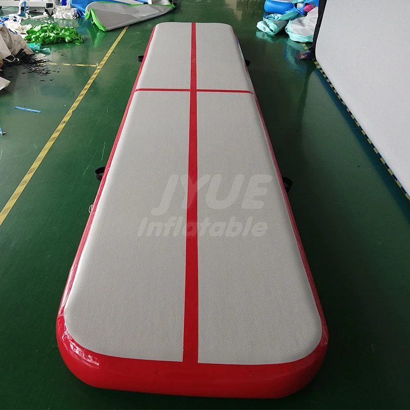 Tumbling Mat Inflatable Gymnastics Airtrack Purple Air Track With Electric Air Pump For Practice Gymnastics/Cheerlanding/Park