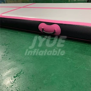PVC Indoor Sport Use Pink Gymnastics Air Mat Customized Inflatable Bouncy Tumbling Air Track
