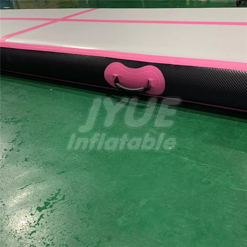 PVC Indoor Sport Use Pink Gymnastics Air Mat Customized Inflatable Bouncy Tumbling Air Track