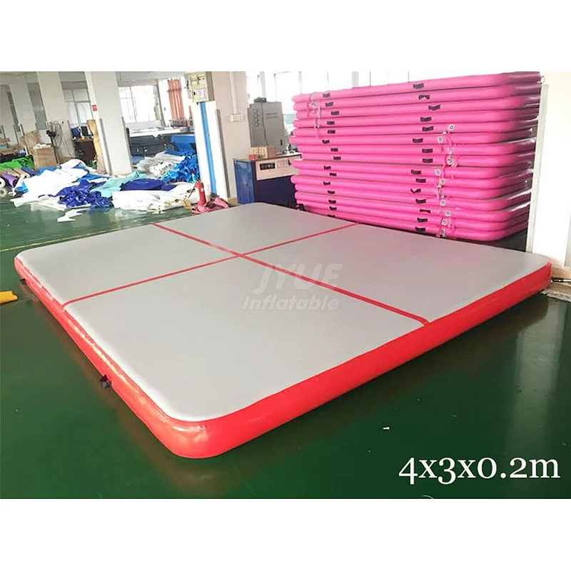3m/6m/8m/10m/12m Gym Acrobatics Mat Airtrack Floor Tumbling Inflatable Air Track Mint Cheap Gymnastics Equipment Factory