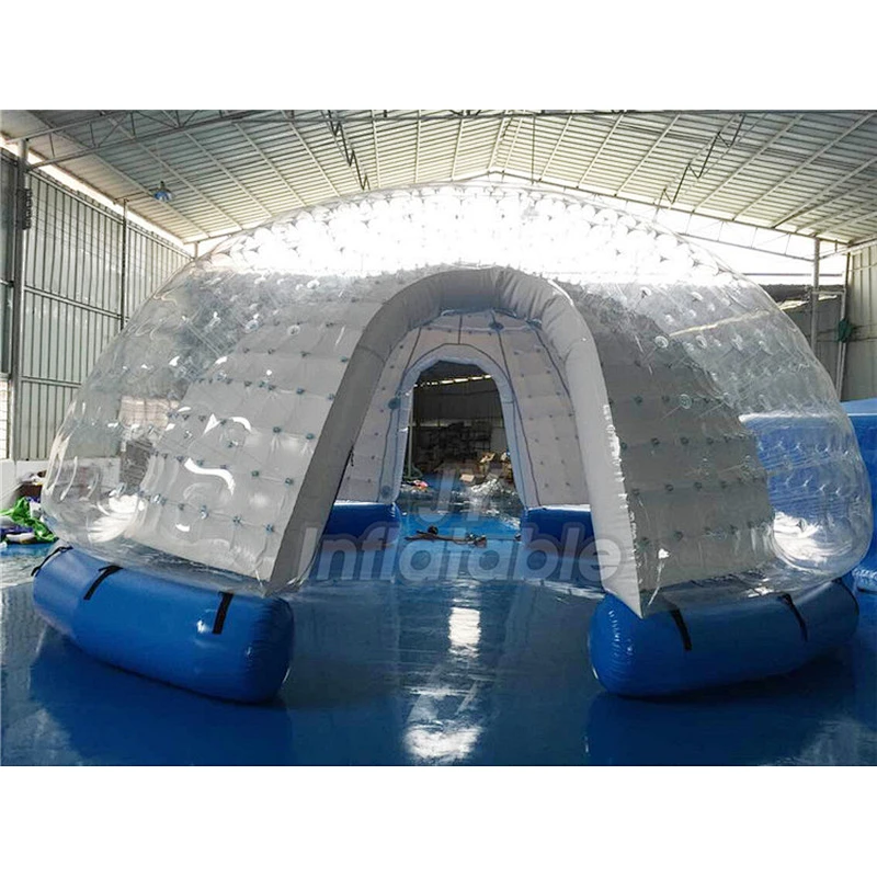 PVC Transparent Air Bubble Tent Lodge Inflatable Lawn Tent Bubble For Advertising Display