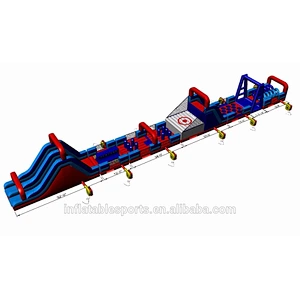 Super Inflatable Obstacle Course For Kids Warrior Dash Inflatable Obstacle Course