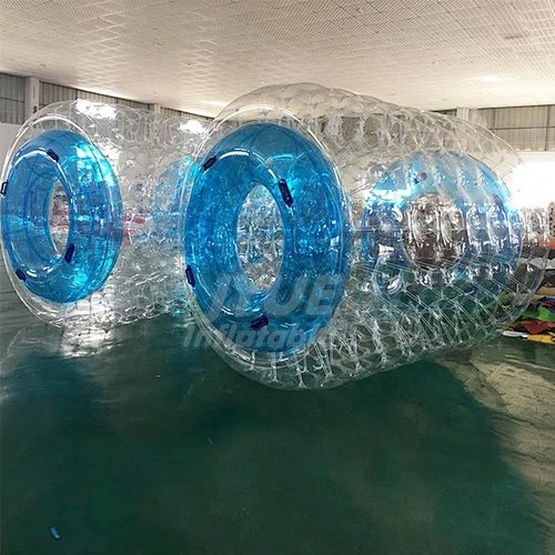 PVC TPU Water Toys Inflatable Water Roller Ball With Air Pump