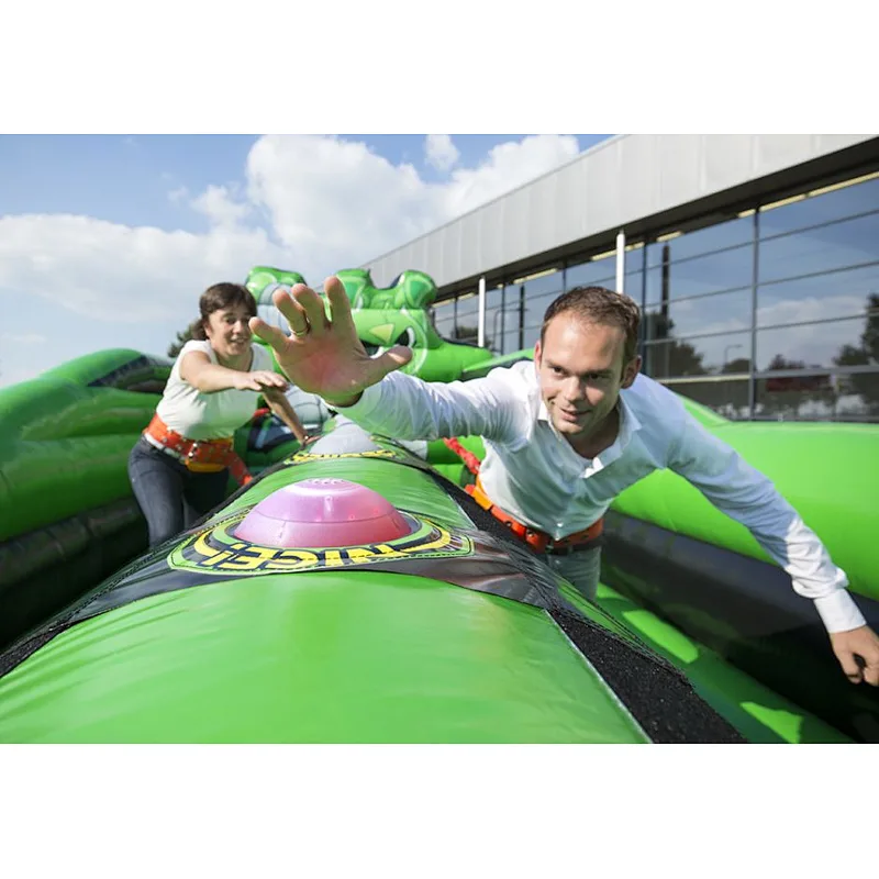 Commercial Grade PVC Inflatable Sports Games Inflatable Interactive Bungee Run for sale