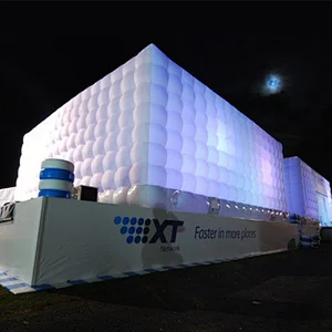 Factory Price Custom Large LED Inflatable Tent Party Inflatable Cube Tent For Sale