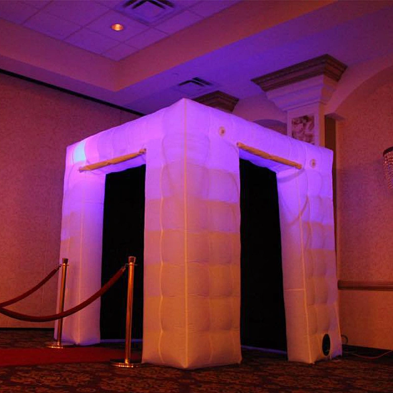 Bright Lighting LED Inflatable Photo Booth Enclosure For Outdoor Trade Props