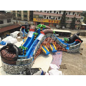 Big Water Fun Set Playground Inflatable Water Park Equipment For Sale