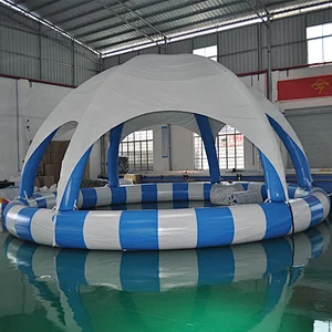 Promotion Price Large Inflatable Swimming Water Pool With Tent Cover For Sale