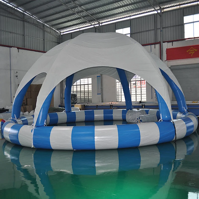 Promotion Price Large Inflatable Swimming Water Pool With Tent Cover For Sale