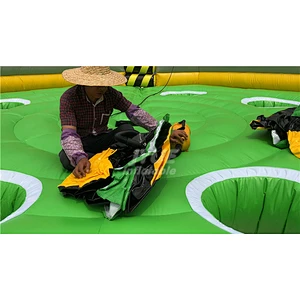 Factory Price Custom Mechanical Adult Kids Inflatable Sweeper Eliminator Total Wipeout Meltdown Game For Sale