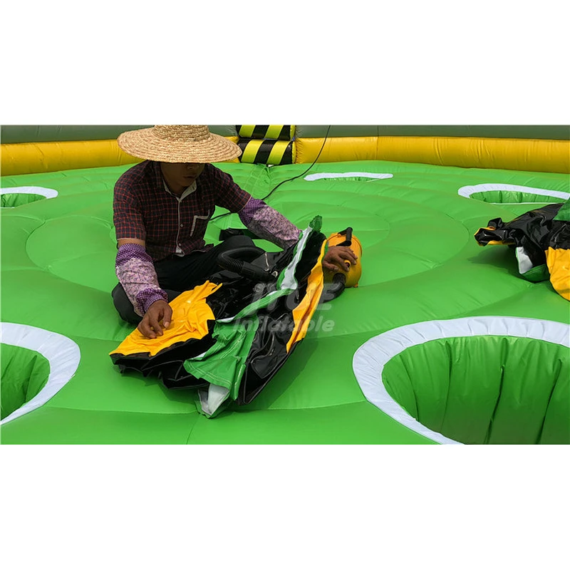 Factory Price Custom Mechanical Adult Kids Inflatable Sweeper Eliminator Total Wipeout Meltdown Game For Sale