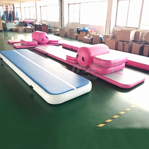Use Durable Various Home Edition Gymnastic Training Mats Floor Kit Training Inflated Air Track Set For Gymnastics Exercise
