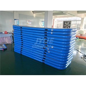 Blue Cheap Price Wholesale Air Track Factory 3m Mattress Gym Tumble Jumping Mat Gymnastics Inflatable Air Track for Sale