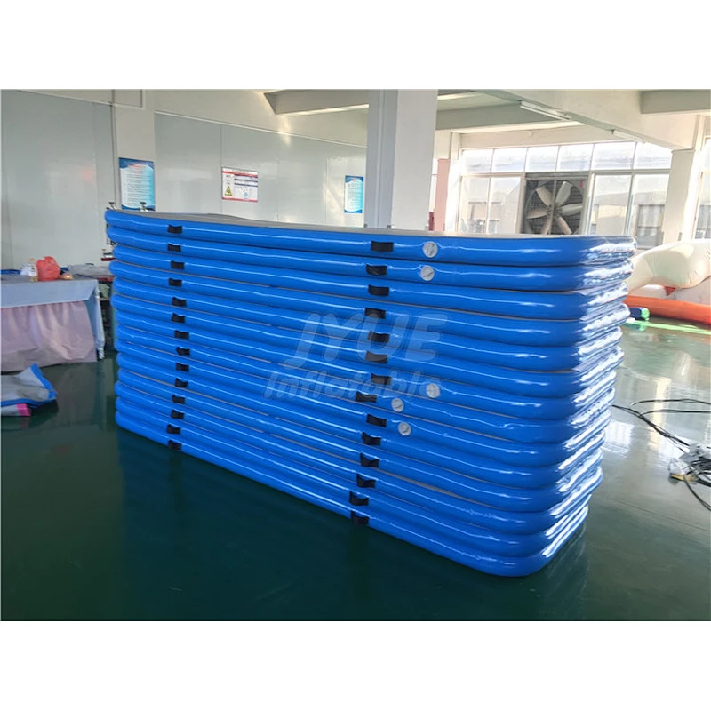 Blue Cheap Price Wholesale Air Track Factory 3m Mattress Gym Tumble Jumping Mat Gymnastics Inflatable Air Track for Sale