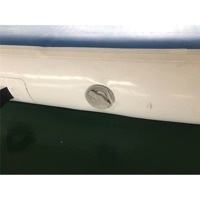 Factory Price Hand Made 3m 4m 5m 6m 8m 10m Water Floating Inflatable Gym Mat Blue Air Track Gymnastics With Air Pump For Sale