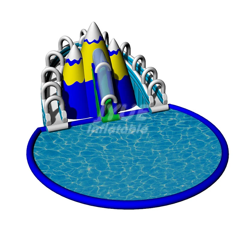 Outdoor Shell Theme Water Amusement Park Inflatable Backyard Water Park For Adult And Children
