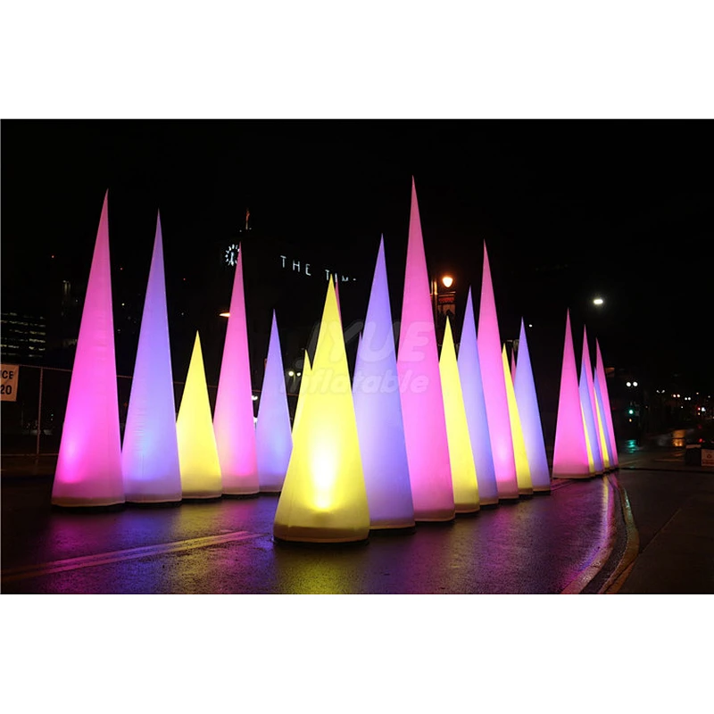 Wedding Party Advertising LED Inflatable Pillar Light Column Tube With Custom Logo
