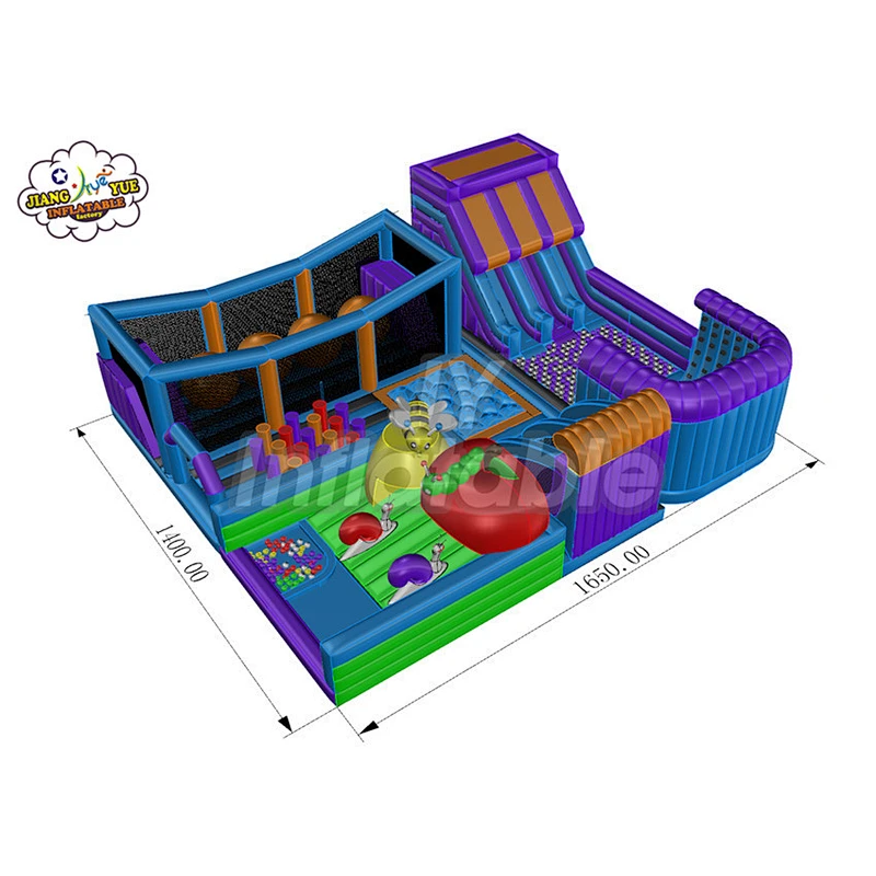 Indoor Kids Inflatable Amusement Park And Playground Inflatable Theme Park For Sale
