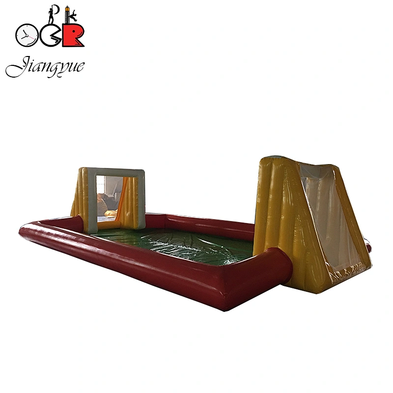 Best Thickness Pvc Customising Inflatable Soap Playground Football Field 15m Long