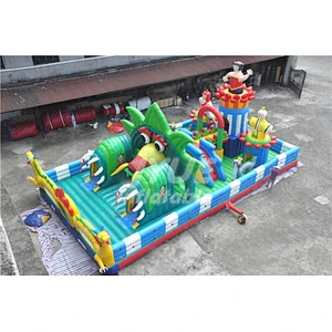 Commercial Indoor Outdoor Amusement Park Playground Inflatable Fun City Game