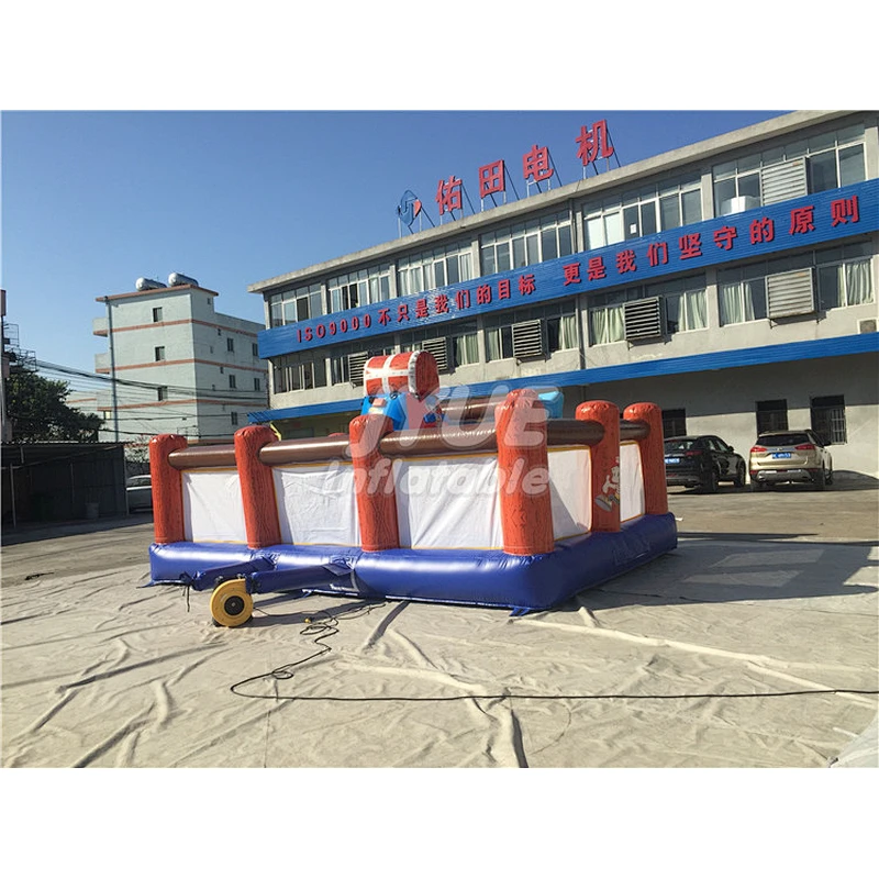 China Factory Inflatable Fun City Small Inflatable Playground With Climbing Wall For Toddler