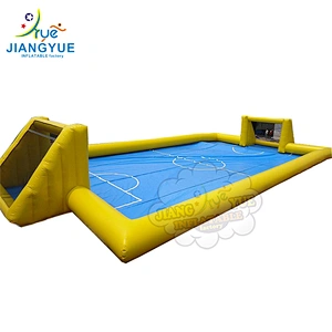 High Quality New Indoor Portable Water Soap Soccer Filed Inflatable Football Field For Sale