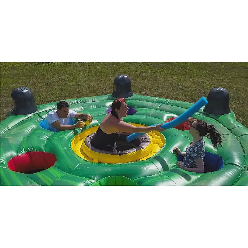 Funny Exciting 5m Diameter Interactive Fighting Inflatable Human Whack A Mole Game Adults And Kids