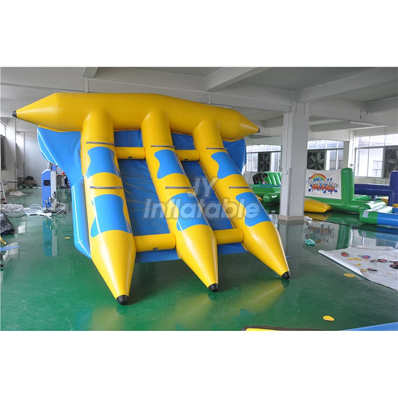 PVC Inflatable Ocean Float Rider 6 Seats Fly Fish Towable Tube Inflatable Flying Fish For Water Sport Game