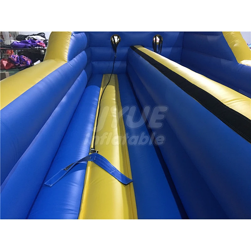 Sport Games Competitive Challenge Race Equipment Two Lane Inflatable Bungee Run Race For Sale