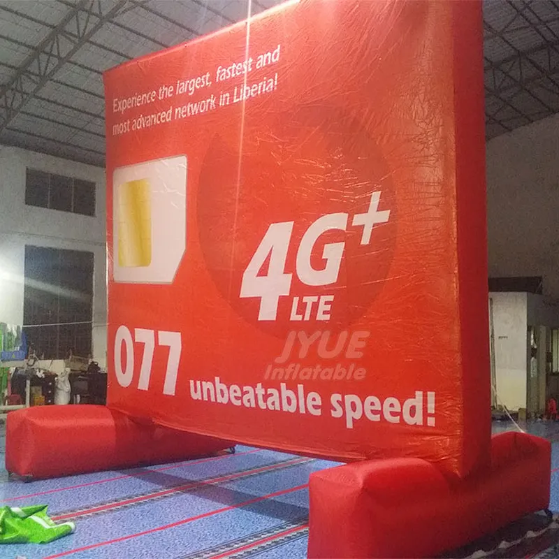 Big Outdoor Advertising Display Screen Mobile Advertising Equipment Inflatable Billboard Stand