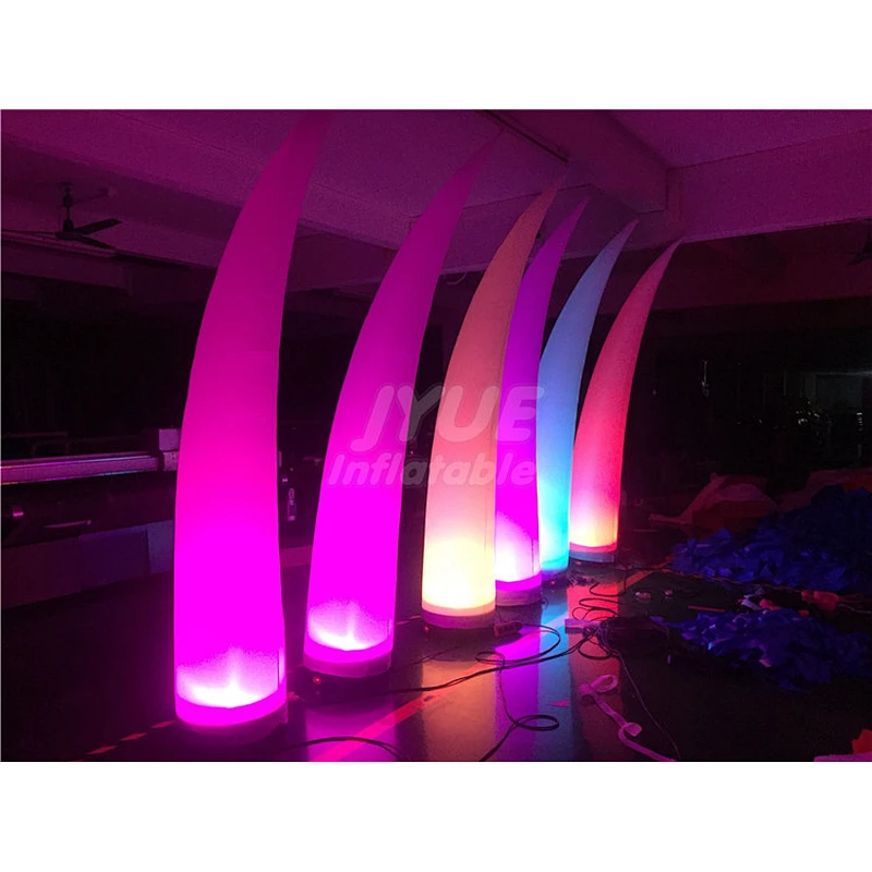 Advertising Party Club Decoration Inflatable LED Columns With Blower