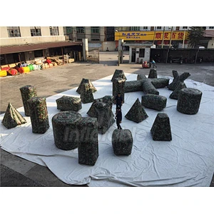 Extreme Sport Game Shooting Practice Laser Tag Arena Archery Fighting Field Inflatable Paintball Bunkers For Sale