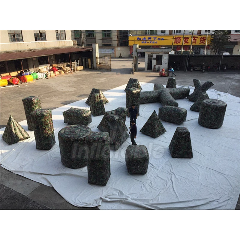 Extreme Sport Game Shooting Practice Laser Tag Arena Archery Fighting Field Inflatable Paintball Bunkers For Sale